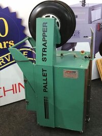 Pallet Strapping Machine - Metal, 900mm X 765mm X 1290mm , Semi-automatic, 1 Year Warranty, Grey And Red