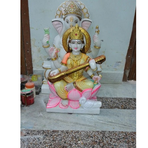 Light Weight Marble Saraswati God Statue