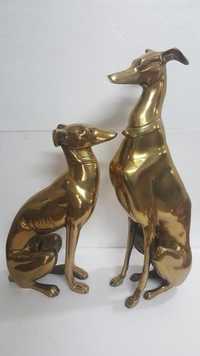 Dogs Brass Antique
