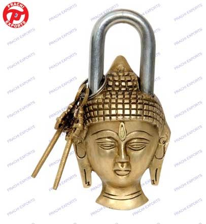 Lock W/ Keys Buddha Head Design