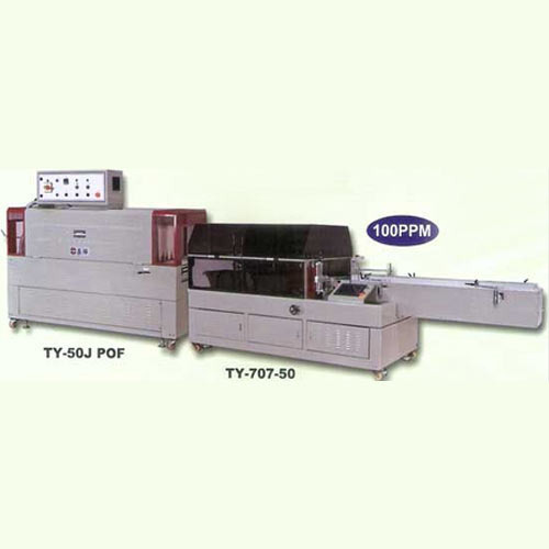 Grey Automatic High Speed Side Sealer & Shrink Tunnel