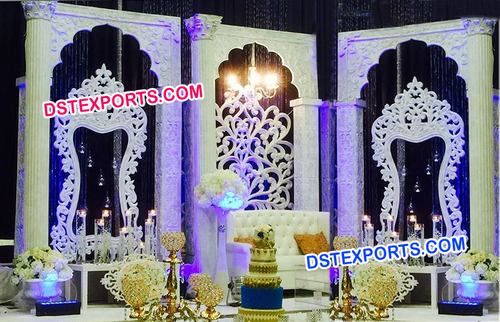 Western Wedding Fiber Carved Panels Stage