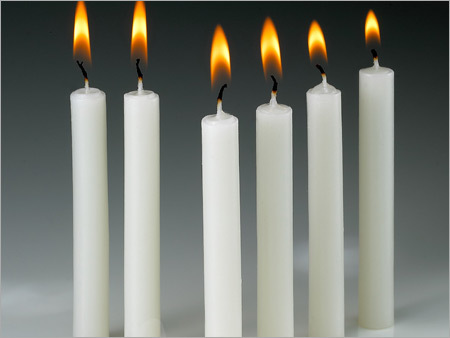 Candle - Wax, Various Sizes, White | Long Burn Time, Clean Burning, Pleasant Scent, Elegant Design, Cotton Wick