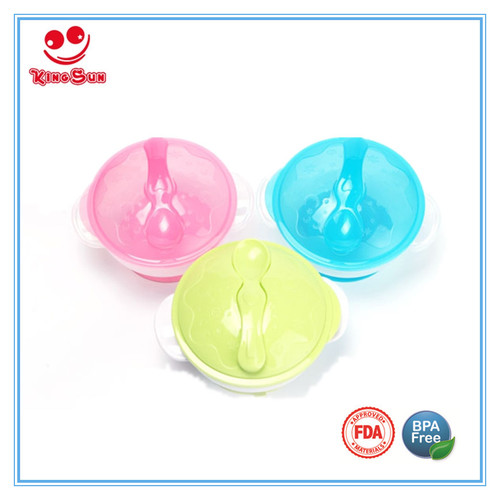 Baby Suction Feeding Bowl Set - Eco-Friendly PP/TPE Material Blue/Pink/Yellow Options | Non-Slip Design Perfect for 4M+ Baby Eating Independence