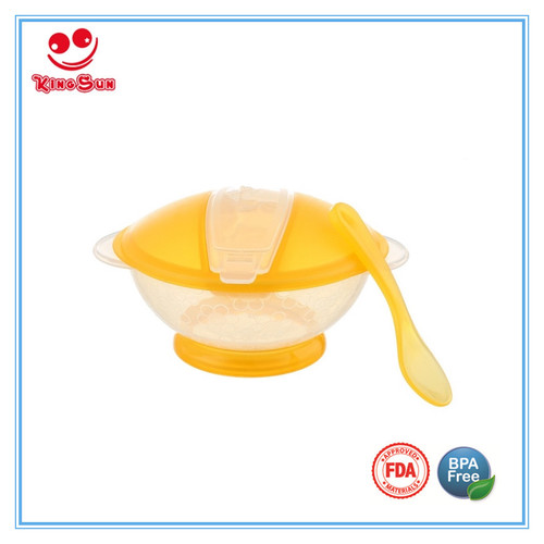 Customized Infant Feeding Suction Bowl With Spoon