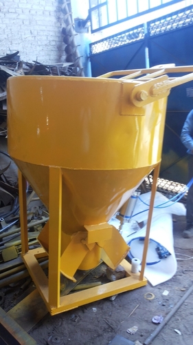 Cone Type Concrete Bucket With Pneumatic Jack