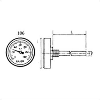 Horizontal Thermometer