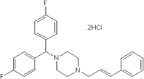 Flunarizine Dihydrochloride C26H28Cl2F2N2