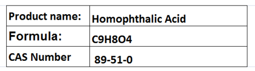 Homophthalic Acid - Colorless Solid C9H8O4 CAS 89-51-0 | High Purity Chemical Intermediate Melting Point 157-158Â°C