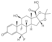  फ्लुओसिनोलोन एसीटोनाइड C24H30F2O6