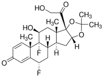 Fluocinolone acetonide for peak identification