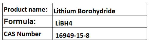 Lithium Borohydride - White Crystalline Powder, LiBH4, CAS 16949-15-8 | Strong Reducing Agent, Highly Soluble, Safer Handling