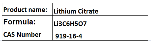 Lithium Compounds