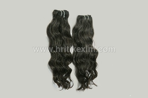 Salt and Pepper Natural Wavy Hair