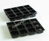 Plastic Chocolate Tray - Rectangular, Matte Lamination White Plastic With Special Effects Printing | Moisture-free, Lightweight Design
