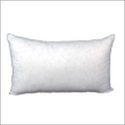 Bed Acc Th Pillow - Soft Cotton Fill Twin Size Ivory White Polyester Fabric Plaid Style Lightweight 250-1500 Grams Durable Design