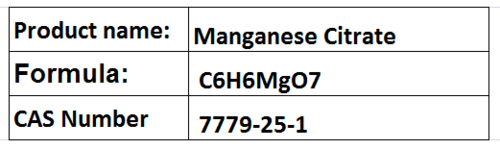Manganese Citrate