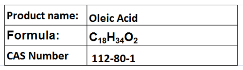 Oleic Acid - C18H34O2, Boiling Point 360°C, Density 0.89 g/cm³ | Naturally Occurring, Odorless, Colorless, Biodegradable Oil