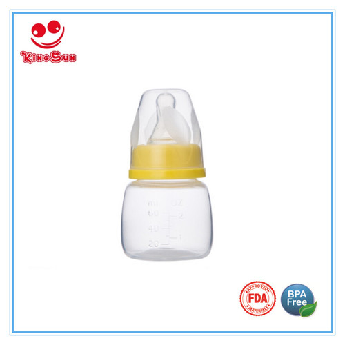 Transparent Mini Plastic Juice Feeding Bottle For Baby 60Ml