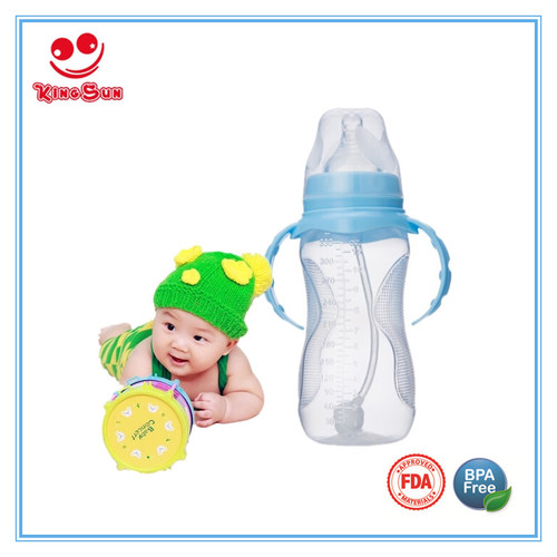 Transparent Wide Neck Plastic Feeding Bottle 330Ml For Infant