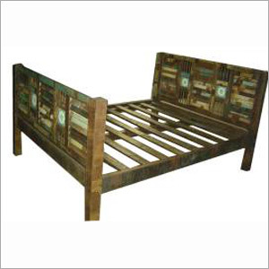 Small Double Wooden Bed