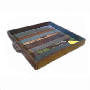 Wooden Panel Tray