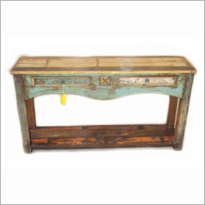 Wooden Drawer Console Table