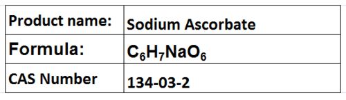 Sodium Ascorbate - White Powder, CAS 134-03-2 | Antioxidant, Acidity Regulator, Food Additive