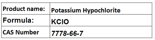 Potassium Hypochlorite - Light Grey, Water Soluble | Strong Disinfectant, Effective Bleaching, Versatile Use