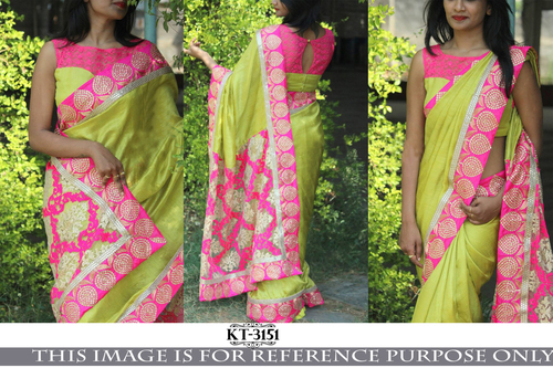 Georgette Designer Embroidered Work Saree