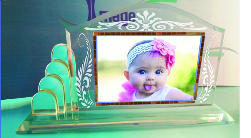 Glass Crystal Photo Frame