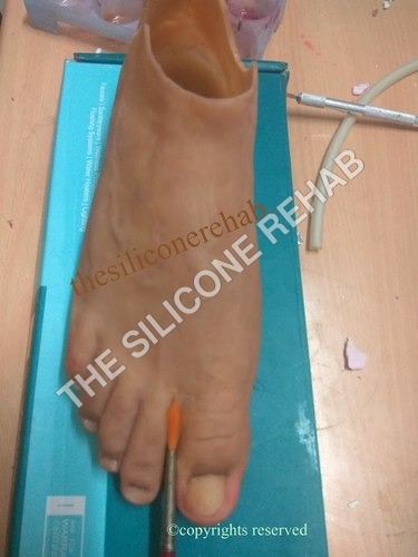 Skin Color Artificial Silicone Foot