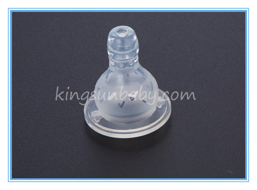 Transparent Silicone Baby Nipple For Normal Neck Baby Bottle