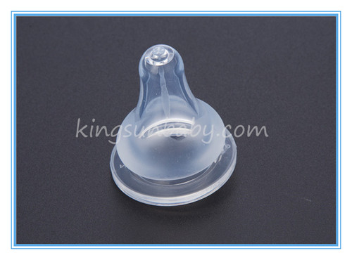 Transparent Luquid Silicone Nipple For Feeding Baby In Standard Neck