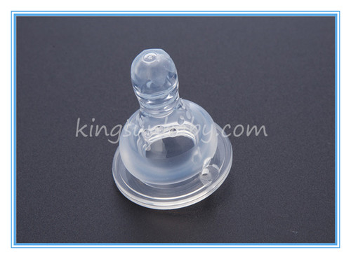 Liquid Silicone Transparent Standard Neck Bottle Nipple For Feeding Baby