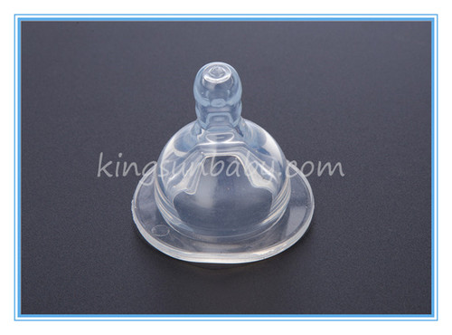 Transparent Liquid Silicone Injection Bottle Nipple For Newborns