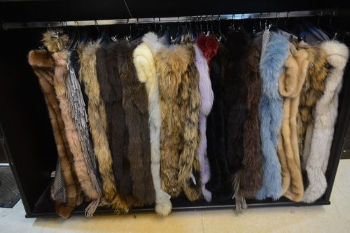 Multi Color Fox Fur Scarves