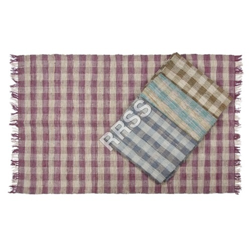 Leather Plaid Rug