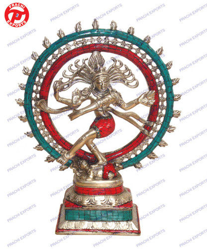 Natraj Dancing Double Ring W/ Stone Work