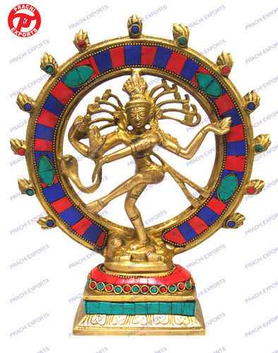 Natraj Dancing W/ Stone Work In Ring