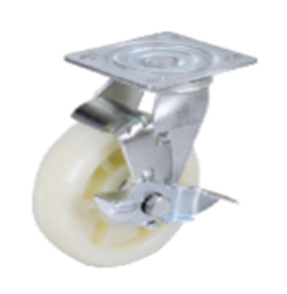 Caster Wheel C-10PP100W - PP, 100 Mm Diameter, 50 Mm Thickness, 143 Mm Height | Load Capacity 290 Kg, Smooth Rolling, Easy Mounting