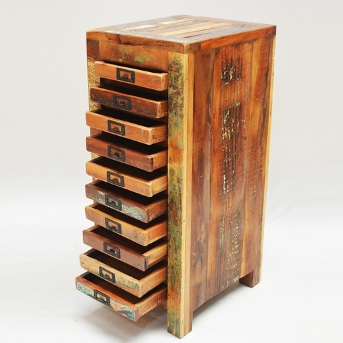 Bed Side with 10 Drawers