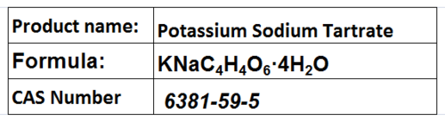 Potassium Sodium Tartrate