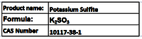 Potassium Sulfite - White Powder, 99% Purity | Food Preservative, Antioxidant, Water Soluble, 25kg Bags