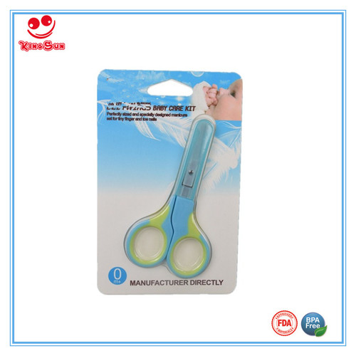 Stainless Steel &Pp Best Newborn Double Color Nail Scissors With Cover