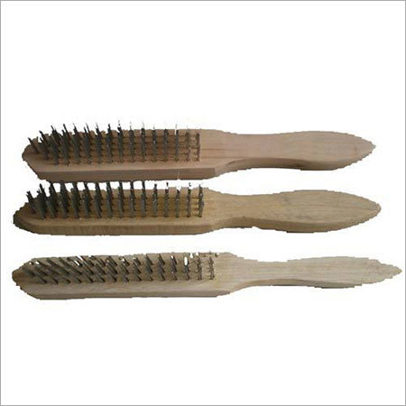 Wooden Handle Wire Brush