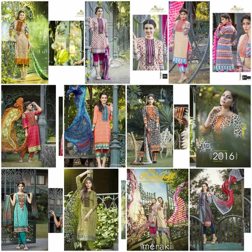 Satin Cotton with Embroidery