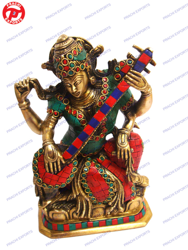 Saraswati Sitting W/ Stone Work