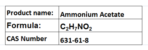 Ammonium Acetate