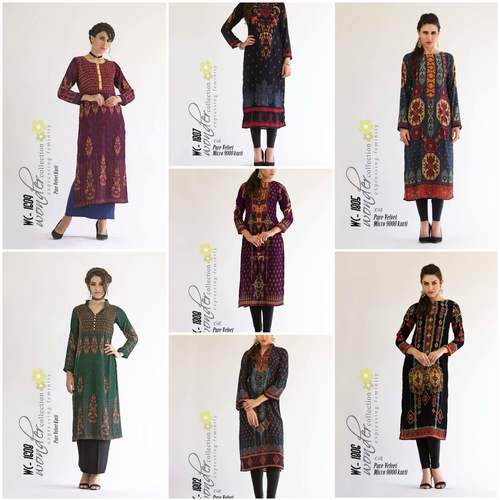 Digi Mirco Velvet Kurti
